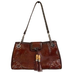 Marc Chantal Purse Large Floral Studs Chain